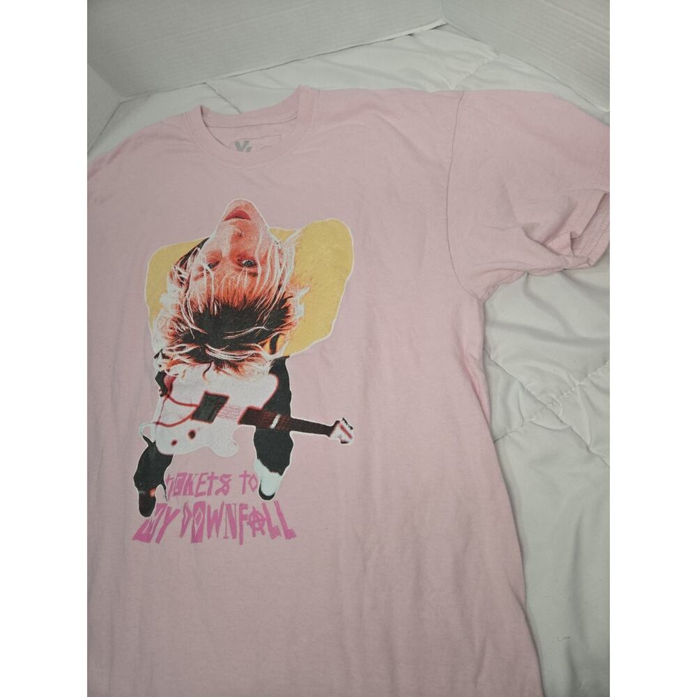 Machine Gun Kelly Tickets to My Downfall 2021 Tour Concert Pink Size L